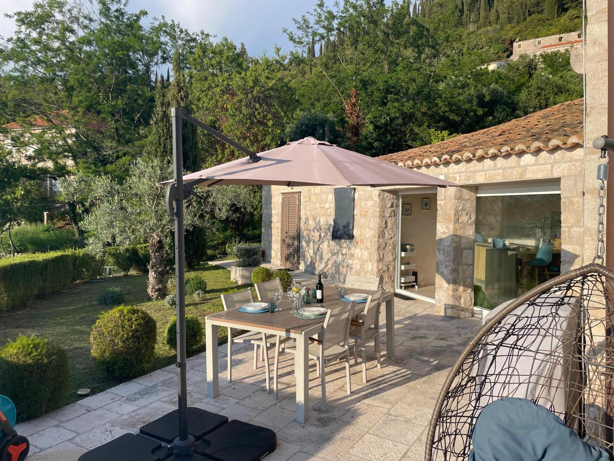 Charming Sea View "Villa Divine" - 2Min From The Sea Lopud Exterior foto